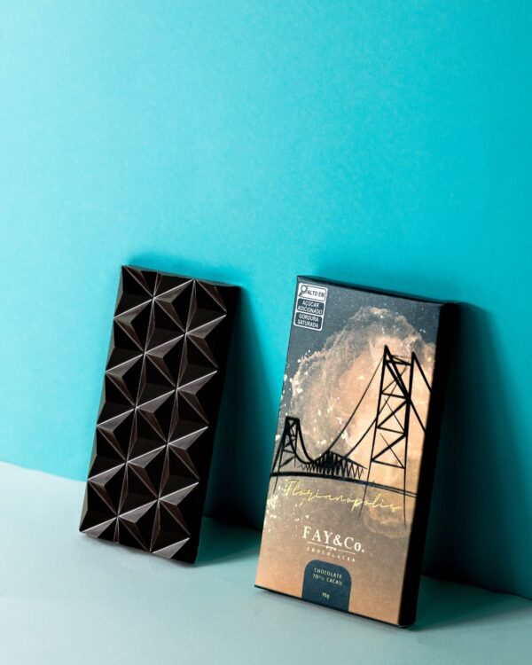Barra de chocolate Florianópolis 70% cacau